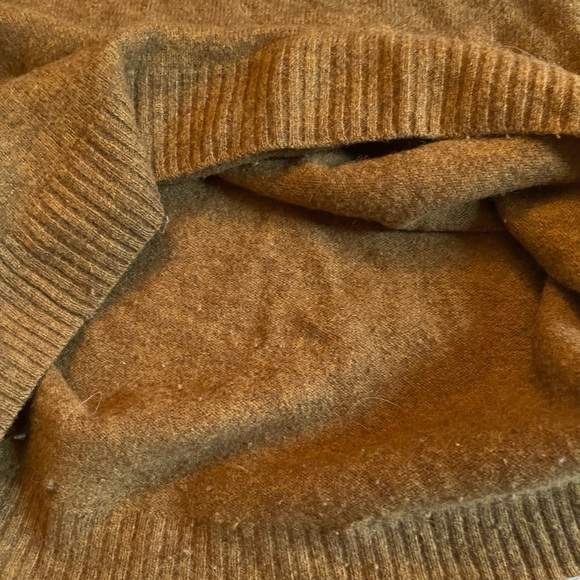 Black Brown 1826 Brown Wool Blend Elbow Patched Sweater Size XL - Picture 7 of 10